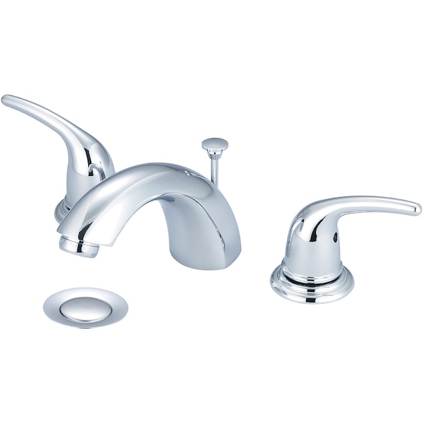 Olympia Faucets Two Handle Widespread Bathroom Faucet, Compression Hose, Chrome, Overall Width: 20" L-7372 - main